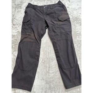 First Tactical Pants Women's Size 12 Black Cargo Double Rip Stop Knee See Photos